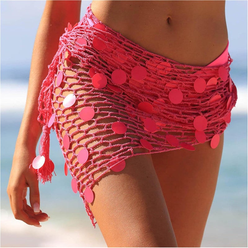 Ldcx Green Swimwear Cover Up Crochet Sarong,Sexy Fashion Beach Hand Crochet Shawl Capelet Fishnet Net Skirt.(SJJ42) - Image 3